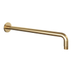BRAUER Gold Carving douche de pluie encastrée thermostatique - 3 voies - rond - ensemble 82 - pomme de douche 30 cm - bras mural courbé - douchette 3 jets - flexible de douche - coude mural - or brossé PVD SW1159027