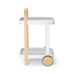 Umbra Bellwood chariot de service 53x44x80cm Acier Blanc/naturel SW719980