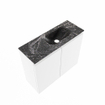 MONDIAZ TURE-DLUX Meuble toilette - 60cm - Talc - EDEN - vasque Lava - position droite - sans trou de robinet SW1103594