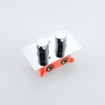 Fortifura Calvi Inbouw Regendoucheset - thermostatisch - plafondarm - 30cm hoofddouche - ronde handdouche - gladde doucheslang - Chroom SW1412138