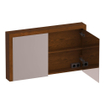 BRAUER Rise armoire de toilette avec miroir - 120x70x15cm - sans éclairage - 2 portes miroirs double face - chêne à lamelles brun SW1203737