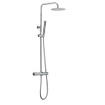 Xellanz Twenty eco ensemble de douche à effet pluie thermostatique apparent rond chrome SW484775
