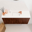 Mondiaz JOYA 80cm toiletmeubel - kleur Ruby - Wastafel FAYE positie Midden 1 kraangat kleur Talc. SW1421769