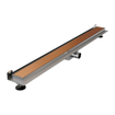 Brauer Douchegoot - 100x7.5cm - muurflens - tegelinlegrooster omkeerbaar - RVS - geborsteld koper SW771588