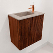 Mondiaz JOYA-DLUX Meuble de toilette 40cm - couleur Ruby - Vasque FAYE position Gauche 1 trou de robinet couleur Saba SW1425559