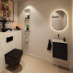 MONDIAZ TURE-DLUX Meuble toilette - 40cm - Urban - EDEN - vasque Ostra - position centrale - sans trou de robinet SW1104653
