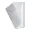 Duravit Paiova baignoire 177x46x130cm trop-plein agencement d'angle gauche acrylique blanc 0300912