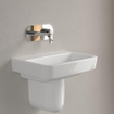 Villeroy & Boch O.novo Lave-main WC 50x16x13.5cm sans trou de robinet sans trop-plein Blanc Alpin SW448489