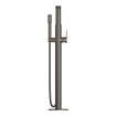 GROHE Lineare Pièce de garniture pour mitigeur de baignoire sur pied avec inverseur avec douchette sena et flexible de douche 125cm Brushed Hard Graphite SW444370