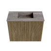 Mondiaz JOYA-DLUX Meuble de toilette 50cm - couleur Dusk - Vasque FAYE position Milieu Sans trou de robinet couleur Oza SW1425959