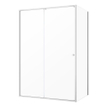 Sealskin Contour porte coulissante avec paroi latérale 120x90 cm, 200 cm de haut, inox, verre de sécurité clair 6 mm SW296190