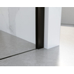 FortiFura Galeria inloopdouche - 30x200cm - helder glas - wandarm - mat zwart SW917225