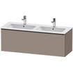 Duravit D-neo Meuble sous vasque 128x46.2x44cm 2 tiroirs Basalte mat SW640758