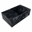 Mondiaz TYNE Fontein - 40x23x12cm - wasbak Links - zonder kraangaten - solid surface - Lava SW1176996