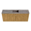 Mondiaz JOYA-DLUX 100cm toiletmeubel - kleur Oak - Wastafel FAYE positie Midden 1 kraangat kleur Oza. SW1424149