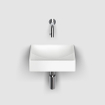 Clou Vale lave-mains en céramique lave-mains 28x19x7cm sans trou de robinetterie Blanc mat SW451447