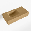 Mondiaz LEX Fontain - 60x30x12cm - lavabo Gauche - sans trous de robinet - solid surface - Oro SW1026094