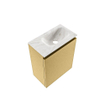 MONDIAZ TURE-DLUX Meuble toilette - 40cm - Oro - EDEN - vasque Ostra - position droite - sans trou de robinet SW1104941