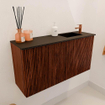 Mondiaz JOYA 80cm meuble de salle de bains - couleur Ruby - Vasque FAYE position Droite 1 trou de robinet couleur Urban SW1421830