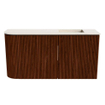 Mondiaz JOYA-DLUX 81.6cm toiletmeubel - ronding links kleur Ruby - Wastafel FAYE positie Rechts 1 kraangat kleur Meli. SW1425387