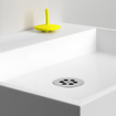Clou Mini Wash Me fontein 48x32cm zonder plug Aluite Wit mat SW9380