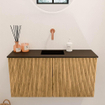 Mondiaz JOYA 80cm toiletmeubel - kleur Oak - Wastafel FAYE positie Midden Zonder kraangat kleur Urban. SW1421193
