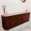 Mondiaz JOYA-DLUX 111.6cm toiletmeubel - ronding links kleur Ruby - Wastafel FAYE positie Rechts 1 kraangat kleur Opalo. SW1423734