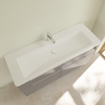 Villeroy & Boch Subway 2.0 lavabo pour meuble - 130x47cm - 1 trou de robinet avec trop-plein ceramic 1024047