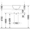 Duravit Starck 1 vasque ø33cm avec Wondergliss (traitement anti-salissures) blanc 0295460