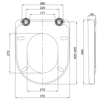 Saniclass Closetzitting - quickrelease - softclose - geschikt voor Duravit Starck 3 - wit glanzend SW729015