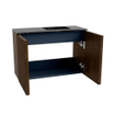 Mondiaz JOYA-DLUX 60cm meuble de toilette - couleur Walnut - Vasque FAYE position Droite 1 trou de robinet couleur Lava. SW1422438