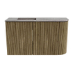 Mondiaz JOYA-DLUX Meuble de salle de bains - 71,6cm - arrondi droit couleur Dusk - Vasque FAYE position Gauche Sans trou de robinet couleur Oza SW1426003