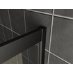 Wiesbaden Skyline cabine d'angle à entrée latérale avec 2 portes coulissantes 800 x 800 x 2000 x 8 mm verre clair nano cadre noir mat SW440363