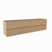Mondiaz Hay Meuble sous vasque - 190x40x50cm - 4 tiroirs - softclose - 1 découpe droite - Oro SW1016210