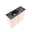 MONDIAZ TURE-DLUX Meuble toilette - 60cm - Rosee - EDEN - vasque Lava - position gauche - sans trou de robinet SW1104003