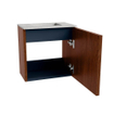 Mondiaz JOYA-DLUX Meuble de toilette 40cm - couleur Ruby - Vasque FAYE position Milieu Sans trou de robinet couleur Glace SW1423515