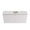 MONDIAZ TURE-DLUX Meuble toilette - 100cm - Cale - EDEN - vasque Glace - position centrale - 1 trou de robinet SW1103181