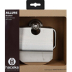 Haceka Allure Porte-rouleau de papier toilette - avec couvercle - inox brossé SW654081
