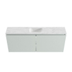 MONDIAZ TURE-DLUX Meuble toilette - 120cm - Greey - EDEN - vasque Opalo - position centrale - 1 trou de robinet SW1104328