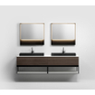 Clou Look at Me Spiegel - 80x90x8cm - LED verlichting - mat zwart SW417064