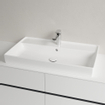 Villeroy & Boch Collaro lavabo pour meuble - dessous rectifié 80x47cm - avec trop-plein 1 trou de robinet blanc SW358317