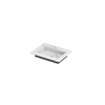 INK Post wastafel - 60x45x1cm - 1 wasbak - 0 kraangaten - keramiek Calacatta mat SW693138