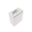 MONDIAZ TURE-DLUX meuble WC 40 cm Cale. EDEN lavabo Ostra position gauche. Avec 1 trou de robinet. SW1104725