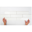 Terravito Dalmira carreau mural - 7,5x30cm - Rectangle - 8,6mm - Glaciar SW159346