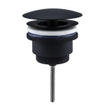 Fugaflow jeu de robinets de lave-mains debout bas toujours ouvert siphon design à bouchon noir mat SW917265