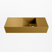 Mondiaz TYNE Fontaine - 60x23x12cm - lavabo Droit - sans trous de robinet - solid surface - Oro SW1026162