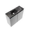 MONDIAZ TURE-DLUX Meuble de toilette 60 cm Plata. EDEN lavabo Lava position gauche. Avec 1 trou de robinet. SW1103938