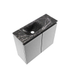 MONDIAZ TURE-DLUX Meuble toilette - 60cm - Plata - EDEN - vasque Lava - position gauche - 1 trou de robinet SW1103938