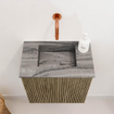 Mondiaz JOYA-DLUX 40cm meuble de toilette - couleur Dusk - Vasque FAYE position Milieu Sans trou de robinet couleur Sombra. SW1426110