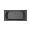 Xenz Robijn Duobad - 190x90x48 - afvoer Midden - acryl - ebony SW378372